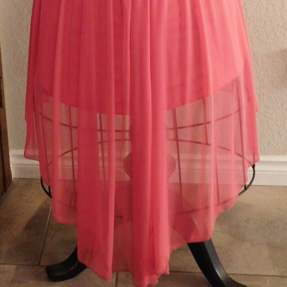 B Darlin Bubble Gum Pink Sexy Formal Bridal Dress - Picture 4 of 4
